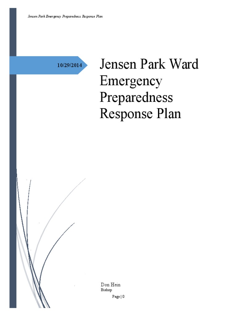 Jensen Park Ward Emergency Plan | PDF | Emergency Management | Emergency