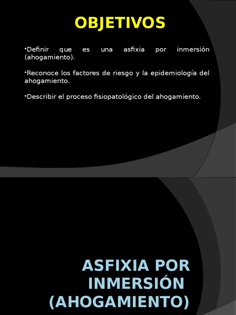Definición y factores del ahogamiento | PDF | Hipoxia (médica ...