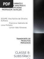 Classe 8 - Substâncias Corrosivas