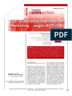 10 Pecados Capitales del Marketing Kotler