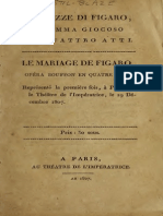 Le Nozze Di Figaro; Dramma Giocoso in Quattro Atti. Le Mariage de Figaro; Opéra Bouffon en Quatre Actes. Représenté La Première Fois, à Paris, Sur Le Théâtre de l'Impératrice, Le 19 Décembre 1807 (1807)