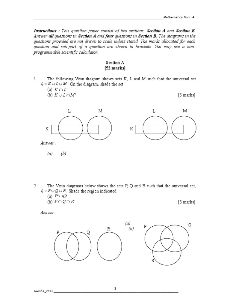 Mathematics Form 4 Exam Paper | PDF | Ellipsis | Argument