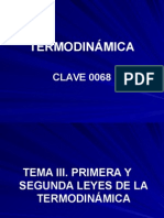 Tema 3 Primera y Segunda Leyes de La Termodinamica