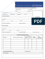 Application Form Edelweiss