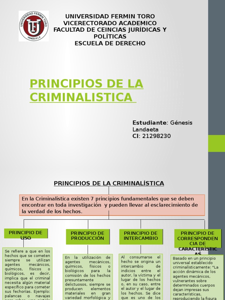 7 Principios Fundamentales de Criminalística | PDF | Probabilidad ...