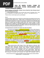 Bolhas Na Vida de Maria Clara - Como Estudantes Explicam Transformacao Quimica