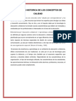 EVOLUCIÓN HISTORICA DE LOS CONCEPTOS DE CALIDAD - ROCIOdocx PDF
