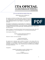 Ley de Contrataciones Publicas - Derogada