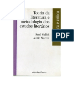 Teoria Da Literatura e Metodologia Dos Estudos Literários