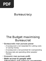 Niskanen's Budget Maximization Model Critique | PDF | Bureaucracy