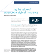 Unleashing The Value of Advanced Analytics in Insurance