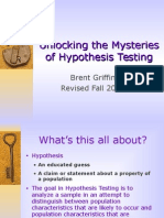 Hypothesis Testing