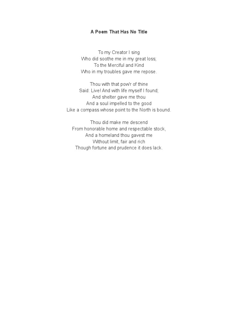 Compilation of Jose Rizal's Poems PDF Nature