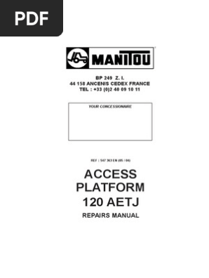 Manitou atj160 service manual