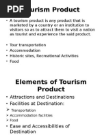 Tourism Management/Product