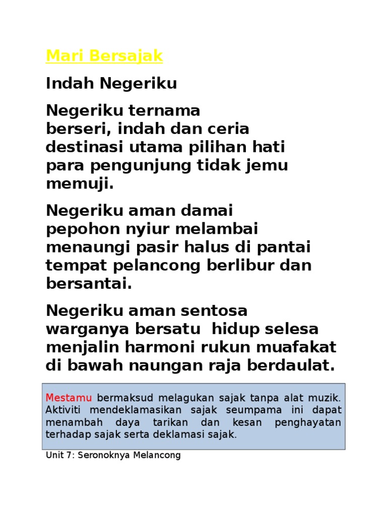 Mari Bersajak Doc