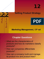 Setting Product Strategy by Kotler