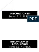 Desigualdades e Inecuaciones