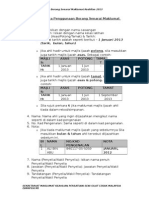 (SMKPSSCM) Tatacara Penggunaan Borang Senarai Maklumat Keahlian 2013