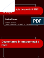 Particularitati dezvoltarii Sistemului nervos.