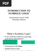 Introduction To Symbolic Logic