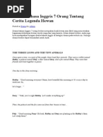 Download Drama Bahasa Inggris 7 Orang Tentang Cerita Legenda Hewandocx by Agus Pranata SN257395070 doc pdf