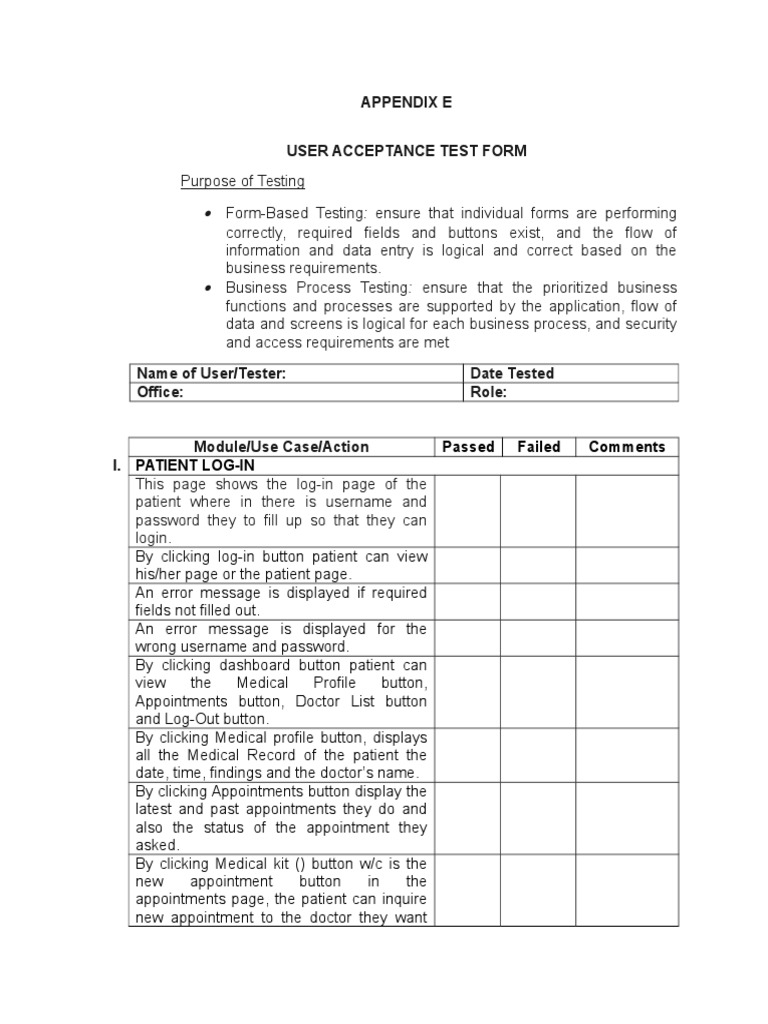 User Acceptance Test Guide | PDF | Career & Growth