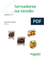 Transformadores baixa tensão catálogo