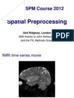 Spatial Preprocessing in fMRI images