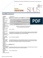 Normativa Reguladora Del Procedimiento de Actuación Del Comité Editorial _ Universidad de Sevilla __ Servicio de Publicaciones