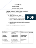 Comunicarea Proiect de Lectie