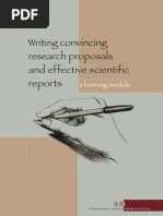 Writing Proposals and Scientific Reports