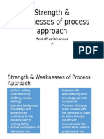 Strength & Weaknesses of Process Approach