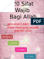 20 Sifat Wajib Bagi Allah