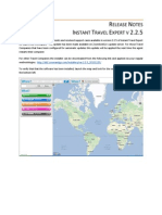 Release Notes Instant Travel Expert 2.2.5