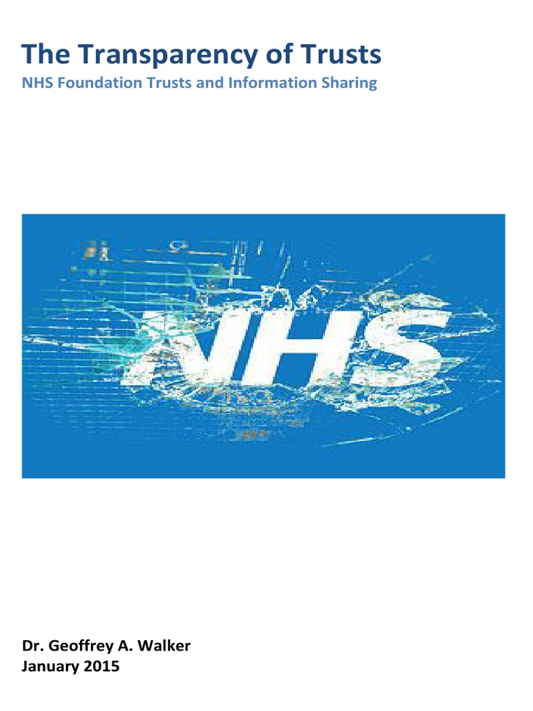 NHS Trusts Information Transparency Report | PDF | Transparency ...