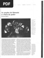 As Oracoes de Mansata e a farsa do poder