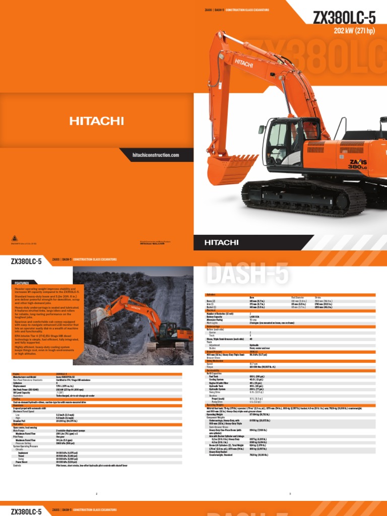 ZX380LC 5 | PDF | Engines | Turbocharger