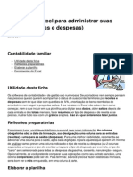 Planilha Do Excel para Administrar Suas Contas Receitas e Despesas 18383 N8egmq