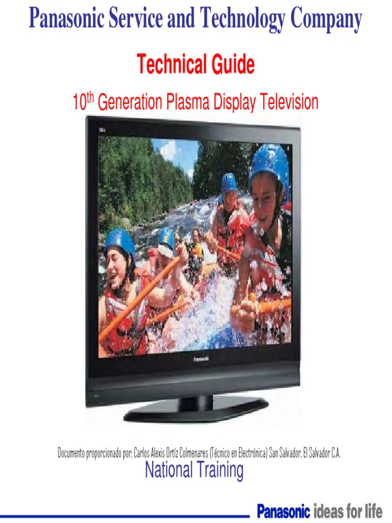 Panasonic Tc P42x1 Plasma Hd Tv Service Manual