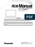 Panasonic TC-P42X1 (Chassis GPA12DU) Manual de Servicio PLASMA 