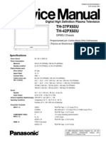 Panasonic TH-37PX60U y TH-42PX60U (Chassis GP9DU) Manual de Servicio PLASMA Modificado