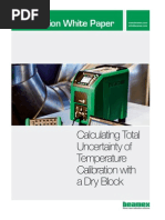 Beamex White Paper - Calculating Total Uncertainty of Temperature Calibration With a Dry Block