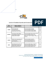 Pré-seleção nacional, apurados Traduzir2015