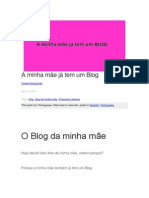 AMinha Mãe Já Tem Um Blog