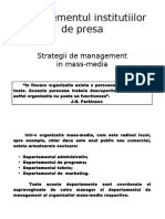 Managementul Institutiilor de Presa