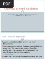 Analytical Method Validation