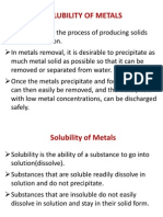 Metal Solubility
