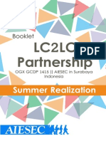 LC2LC Partnership Booklet AIESEC Surabaya OGX GCDP 1415
