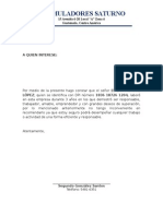 Carta Recomedacion Laboral